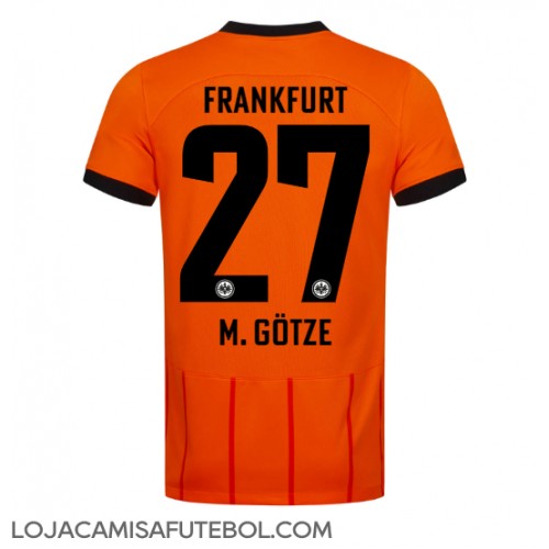 Camisa de Futebol Eintracht Frankfurt Mario Gotze #27 Equipamento Alternativo 2024-25 Manga Curta